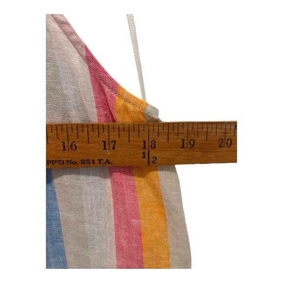 C&C California Dress Womens Medium Multicolor Striped Halter Flare Sundress - Picture 6 of 8